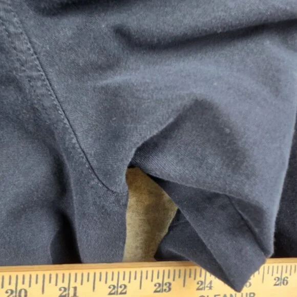 Chaps Mens Pullover Quarter-Zip Sweatshirt Navy Blue Red XL Cotton Blend Sport - Picture 5 of 5